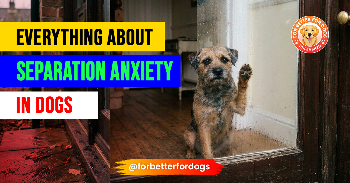 Separation Anxiety In Dogs forbetterfordogs.com
